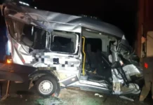 Caminhão com placa de São Gabriel do Oeste se envolve em engavetamento com quatro feridos no Paraná