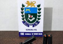 Polícia Militar prende homem com pistola furtada e cumpre mandado de prisão em Sonora