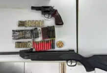 Agressor de mulher é preso com arsenal e 99 munições em Campo Grande