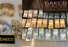 Gaeco apreendeu R$ 3 milhões em cheques e levou 14 para a prisão na Operação Gutenberg