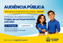 Prefeitura convoca população para Audiência Pública sobre a LOA 2027